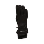 ALPINE PRO KAHUG black soft-shell ski gloves with membrane