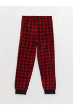 LC Waikiki Lcw Elastic Waist Plaid Fleece Boy's Pajama Bottom