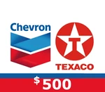 Chevron and Texaco $500 Gift Card US