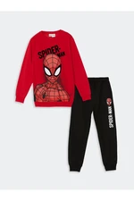 LC Waikiki Crew Neck Spiderman Printed Boy's Tracksuit