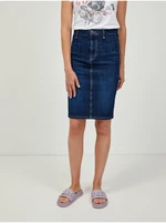 Dark Blue Denim Skirt Guess - Women