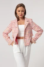 Lafaba Women's Powder Colored Short Jacket