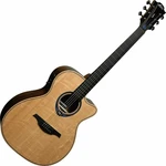 LAG Tramontane HyVibe 30 Auditorium Cutaway Natural Guitare Jumbo acoustique-électrique