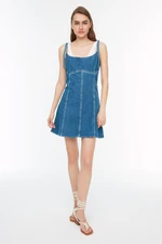 Trendyol Blue Strap Denim Dress