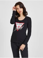 Black Women's T-Shirt Guess Icon - Women