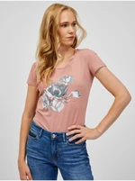 Pink Women's T-Shirt Guess Anuke - Women