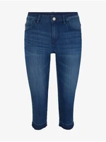 Women's Blue Three-Quarter Slim Fit Pants Tom Tailor - Women