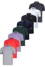 OCTAL SET T8594 DEWBERRY MENS T-SHIRT-BLACK-WHITE-NAVY BLUE-NEFTI-ANTH.-POMEGRANATE-LILA-GREY