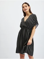 Orsay Black Ladies Striped Dress - Women