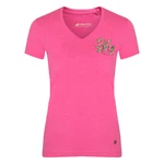 Women's cotton T-shirt ALPINE PRO BRIJA Carmine Rose variant PB