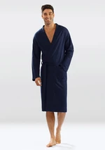 DKaren Man's Male Housecoat Harry Navy Blue