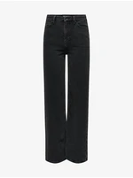 JDY Kaja Black Wide Jeans - Women