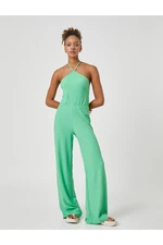 Koton Halterneck Jumpsuit Wide Leg