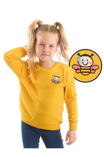 Denokids Ari Girl Yellow Sweatshirt