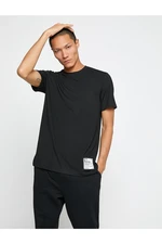 Koton Basic T-Shirts with Labels Printed on Crew Neck