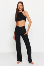 Trendyol Black Woven Bottom and Top Set