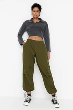 Trendyol Khaki Pajamas Normal Waist Parachute Trousers