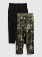 Set of two boys' sweatpants in black and khaki GAP