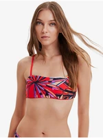 Red Womens Patterned Swimwear Upper Desigual Playa - Women