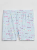 Light Blue Girls' Patterned Shorts GAP