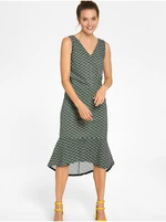 Green patterned dress Tranquillo - Women