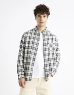 Celio Plaid Flannel Shirt Canewto - Men