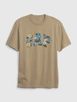 Men's brown T-shirt GAP