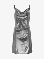 Women's metallic dress in silver color ONLY Melia - Women