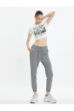 Koton Basic Jogger Sweatpants with Tie Waist Pocket