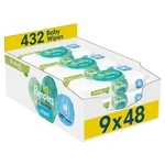 PAMPERS Harmónia aqua detské vlhčené obrúsky 9 x 48 ks