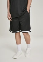 Premium Stripes mesh shorts black