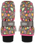 KinetiXx Candy Mini Grey Printed Hearts 3 Rękawice narciarskie