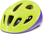 Briko Fury Matt Yellow Fluo Violet 50-54 Casque de vélo enfant