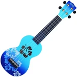 Mahalo Hibiscus Hibiscus Blue Burst Szoprán ukulele