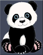 Zuty Malowanie po numerach Panda