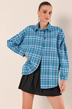 Bigdart 3900 Oversize Long Basic Shirt - C.Blue