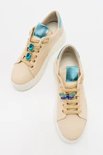 LuviShoes SPAY Cream Women's Sports Sneakers