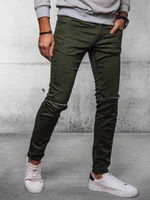 Men's Green Denim Dstreet Pants