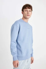 DEFACTO Boxy Fit Crew Neck Printed Sweatshirt