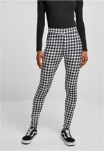 Women's soft leggings AOP blackhoundstooth