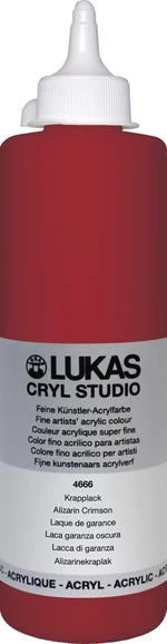 Lukas Cryl Studio Plastic Bottle Akril festék Alizarin Crimson 500 ml 1 db