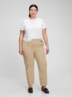 GAP Kalhoty straight khaki Washwell - Dámské