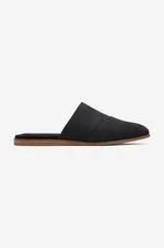 Semišové pantofle Toms Flat 10018987 dámské, černá barva