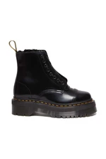 Kožené workery Dr. Martens Sinclair FL dámské, černá barva, na platformě, DM31213001