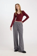 DEFACTO Wide Leg Wide Leg Pocket Laced Long Length Sweatpants