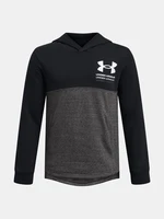 Čierna športová mikina Under Armour UA Boys Rival Terry Hoodie