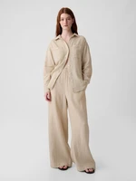 GAP Muslin Wide Leg Trousers - Women