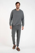 Men's Hector tracksuit, long sleeves, long pants - medium melange