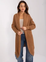 Brown long knitted cardigan OCH BELLA