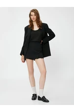 Koton Mini Shorts Skirt with Slit Detail